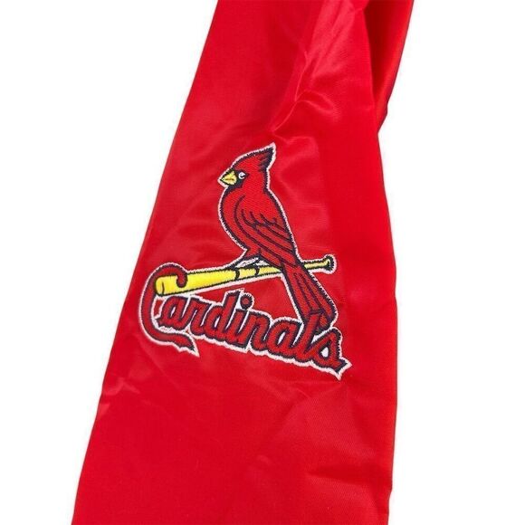 Starter MLB Cardinals Varsity Jacket Men's 2XL Red Snap Closure - Picture 6 of 9